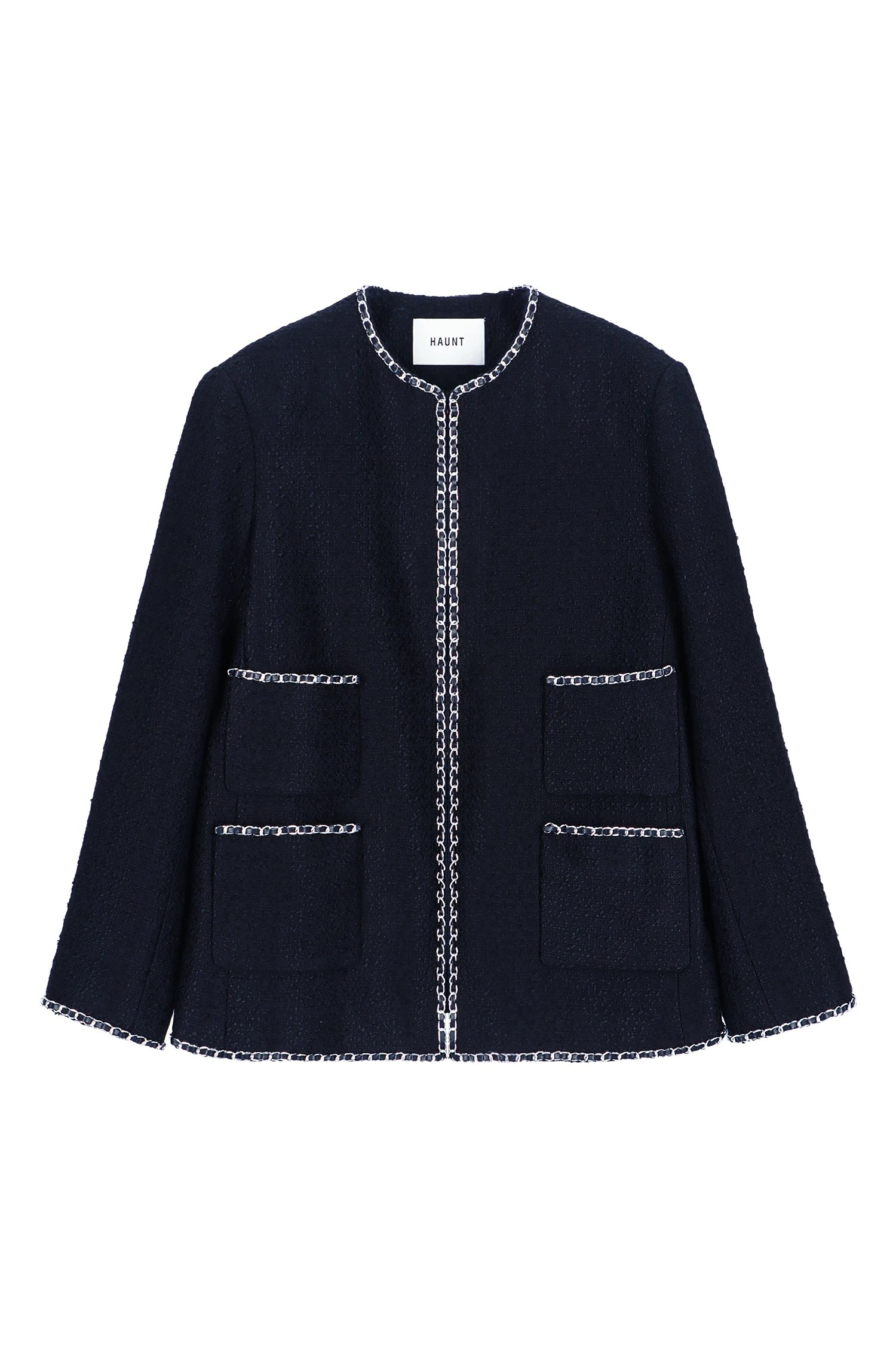 CHAIN-TRIMMED TWEED JK