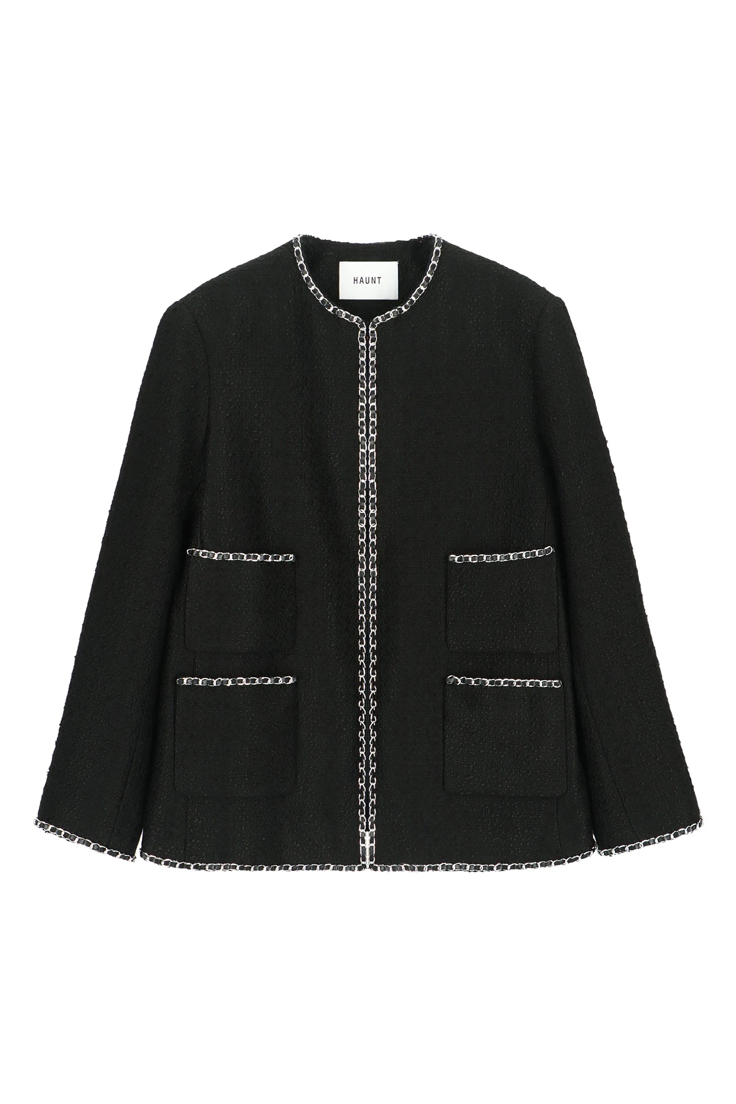 CHAIN-TRIMMED TWEED JK