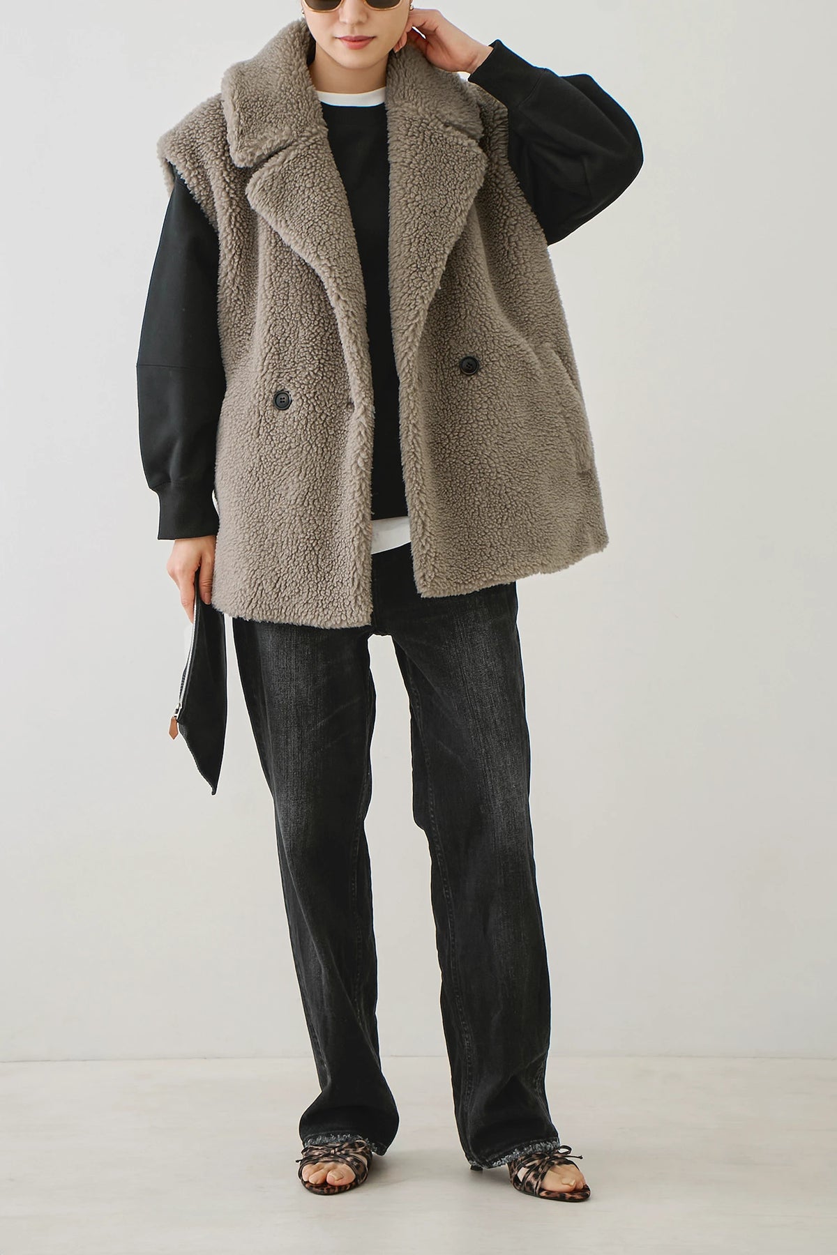 HAUNT TAILORED BOA VEST Coat