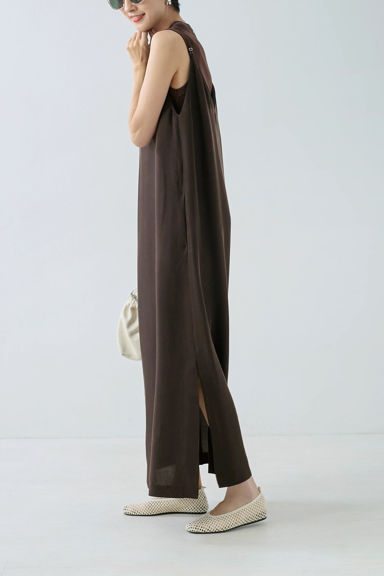V-NECK CAMI DRESS