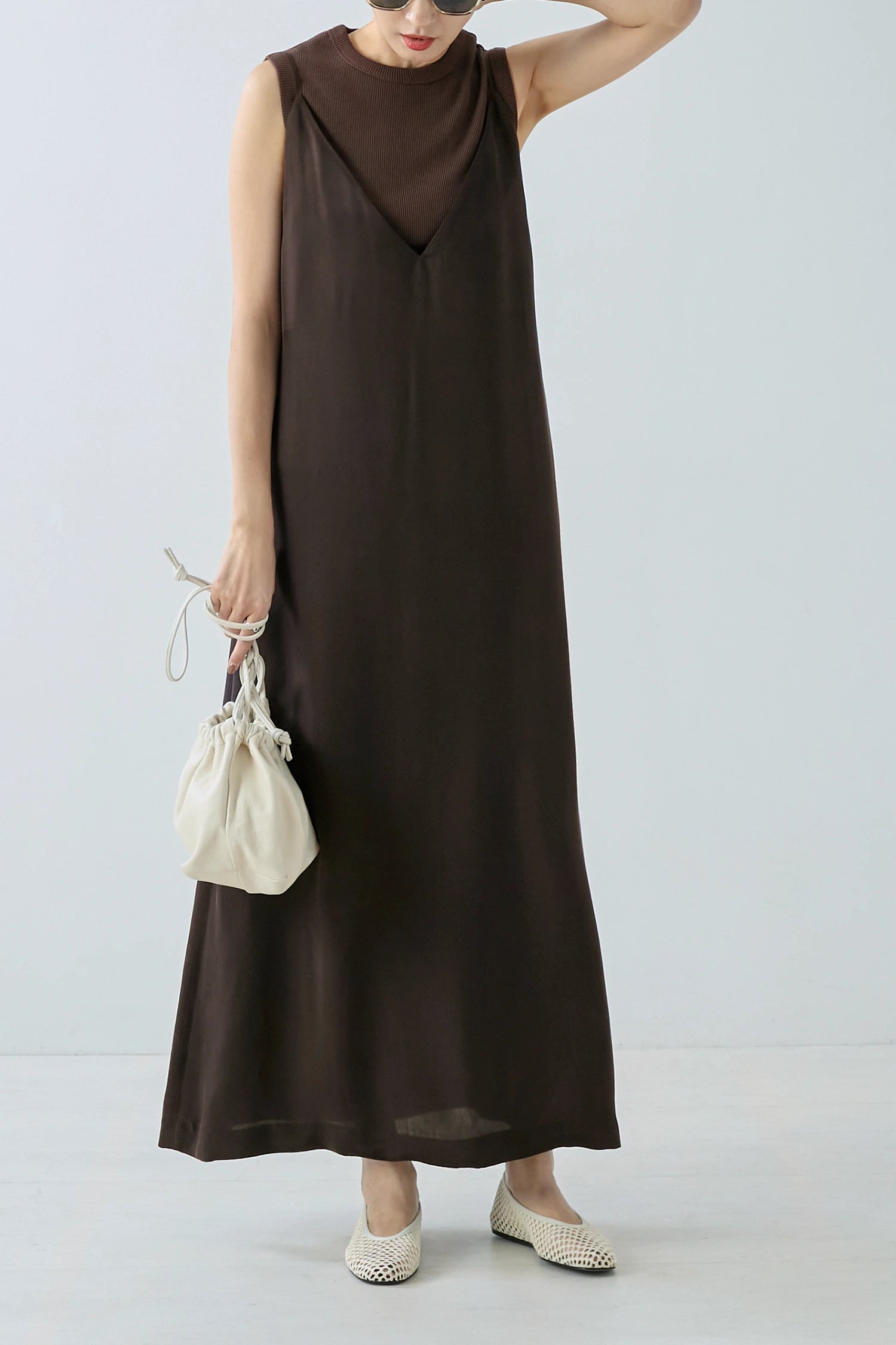 V-NECK CAMI DRESS