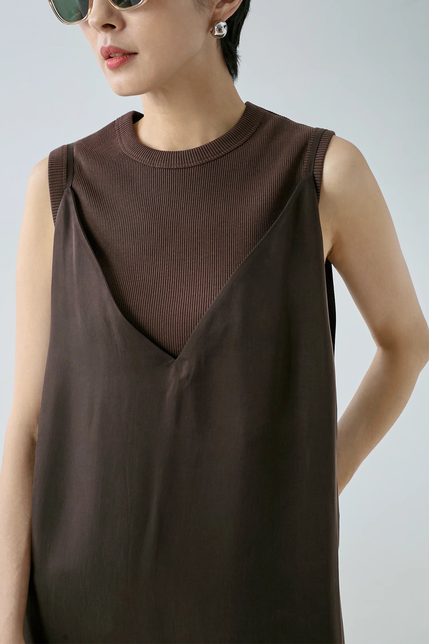 V-NECK CAMI DRESS