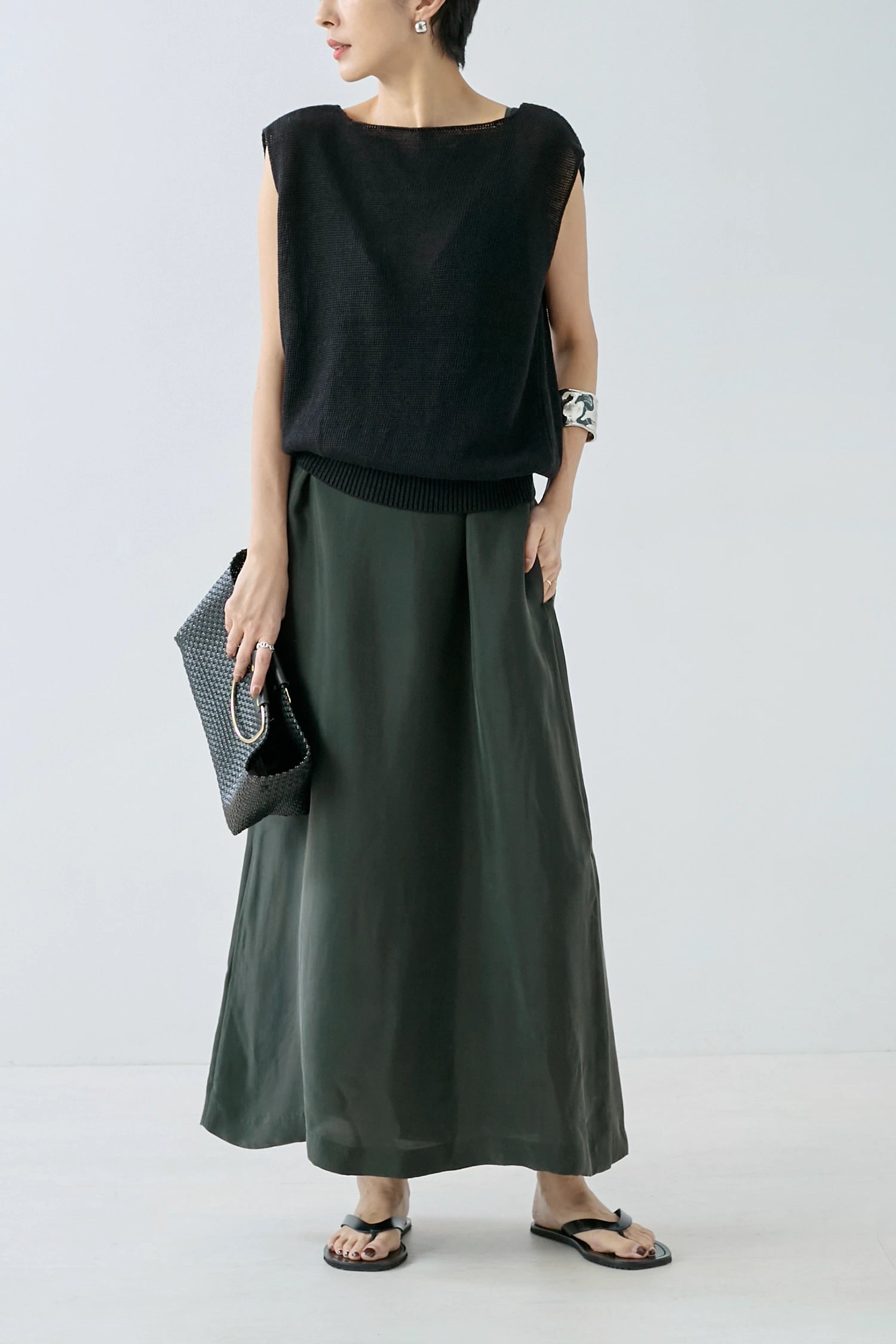 V-NECK CAMI DRESS